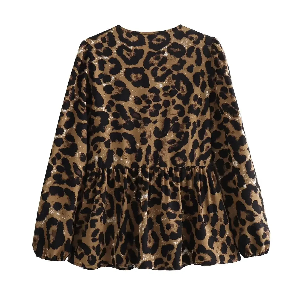 Vintage Women Puff Sleeve Loose Shirts
