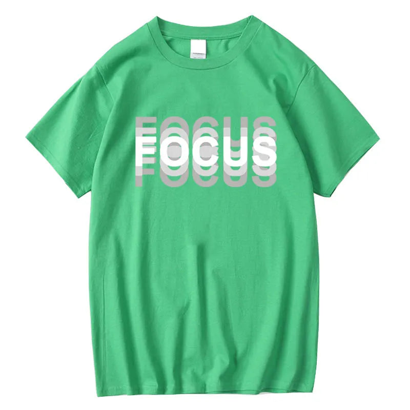 Cotton Oversized Focus Print T-shirt