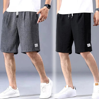 Men's Ice Silk Loose Sports Shorts