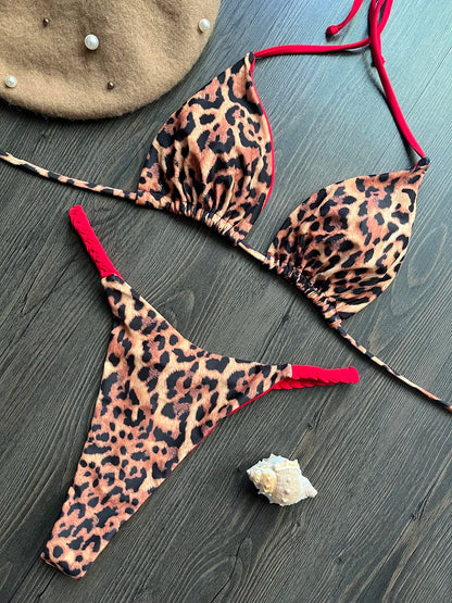Bikini High Waist Swimsuit – Sexy Zebra Print Brazilian Bikini Set