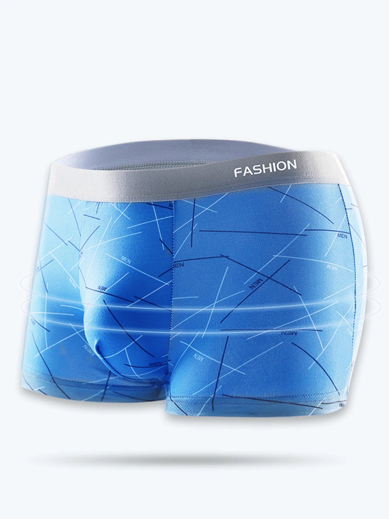 4Pcs Soft Fashionable Boxer Briefs for Men