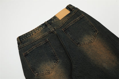 Fashion Horn Denim Trousers Men